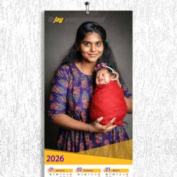 Alternative view of 2026 Personalized Poster Calendar | Photo Calendar | 13×38 Inches Design 01