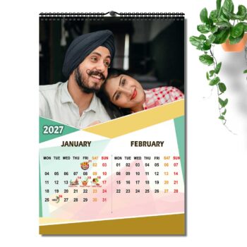 2027 Personalized Wall Calendar | 6 Pages Photo Calendar | 12×18 Inch Design 2