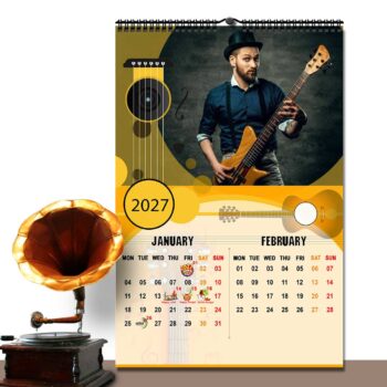 2027 Personalized Wall Calendar | 6 Pages Photo Calendar | 12×18 Inch Design 7
