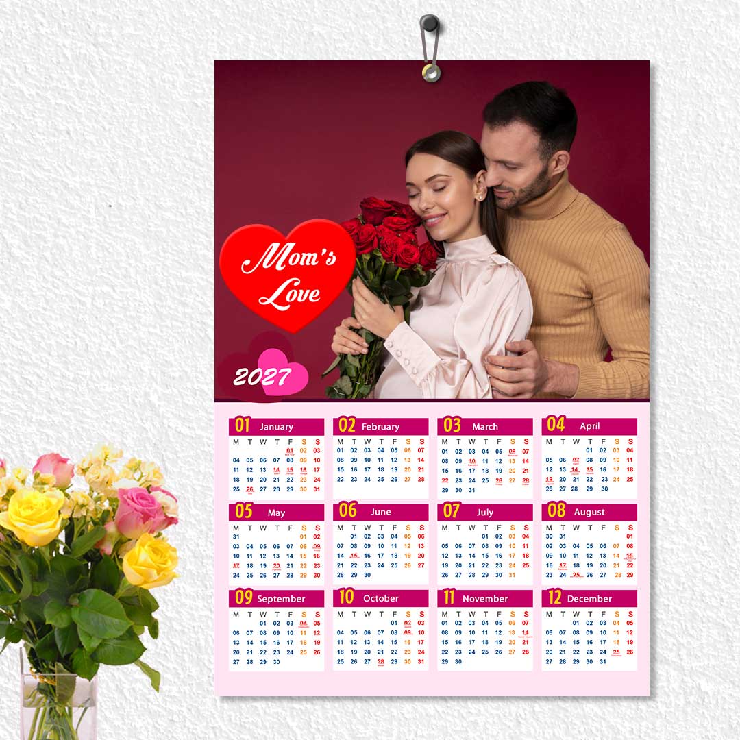 2027 Personalized Poster Calendar | Photo Calendar | 13×19 Inches Design 05