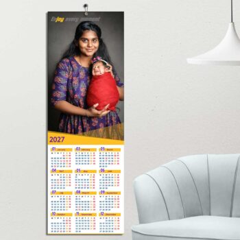 2027 Personalized Poster Calendar | Photo Calendar | 13×38 Inches Design 01
