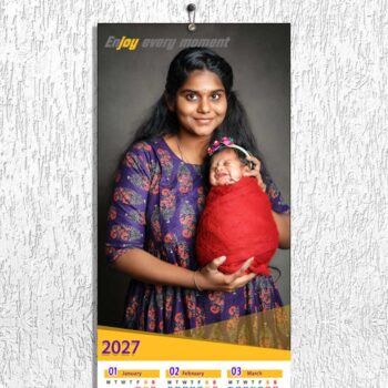Alternative view of 2027 Personalized Poster Calendar | Photo Calendar | 13×38 Inches Design 01