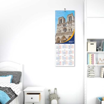 2027 Personalized Poster Calendar | Photo Calendar | 13×38 Inches Design 02