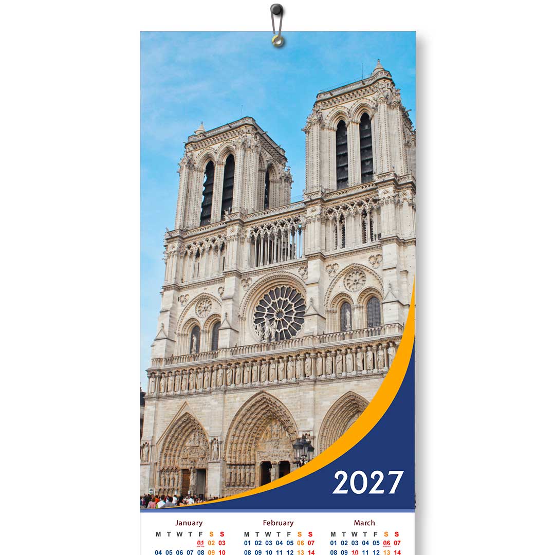 2027 Personalized Poster Calendar | Photo Calendar | 13×38 Inches Design 02 - Image 2