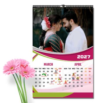 2027 Personalized Wall Calendar | 6 Pages Photo Calendar | 12×18 Inch Design1 - Image 3