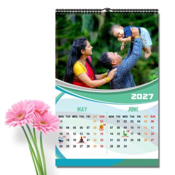 2027 Personalized Wall Calendar | 6 Pages Photo Calendar | 12×18 Inch Design1 - Image 4
