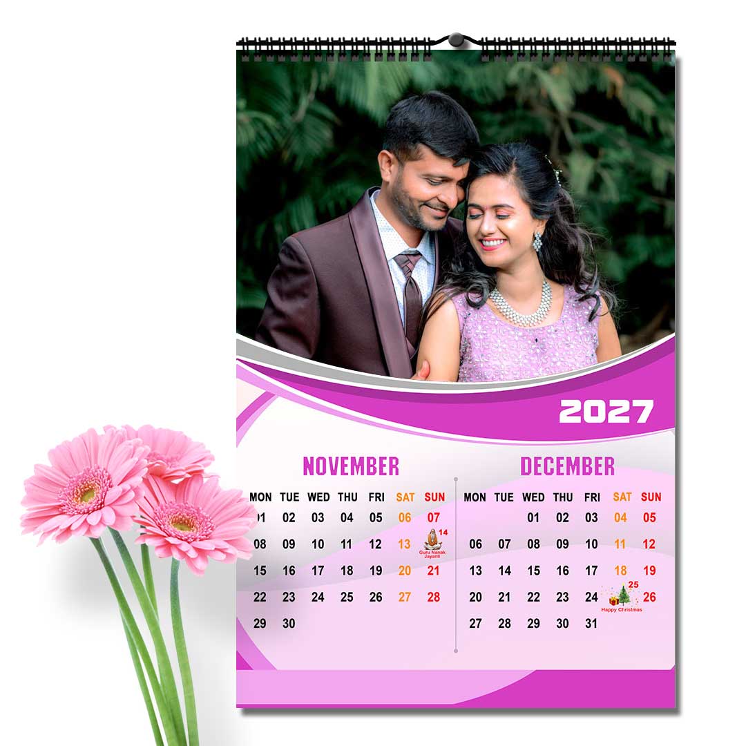 2027 Personalized Wall Calendar | 6 Pages Photo Calendar | 12×18 Inch Design1 - Image 7