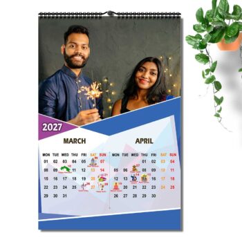 2027 Personalized Wall Calendar | 6 Pages Photo Calendar | 12×18 Inch Design 2 - Image 3