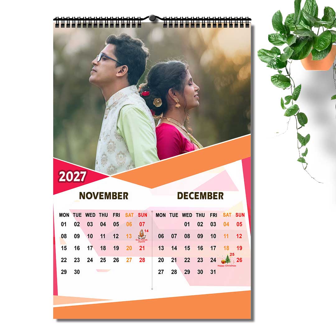2027 Personalized Wall Calendar | 6 Pages Photo Calendar | 12×18 Inch Design 2 - Image 7