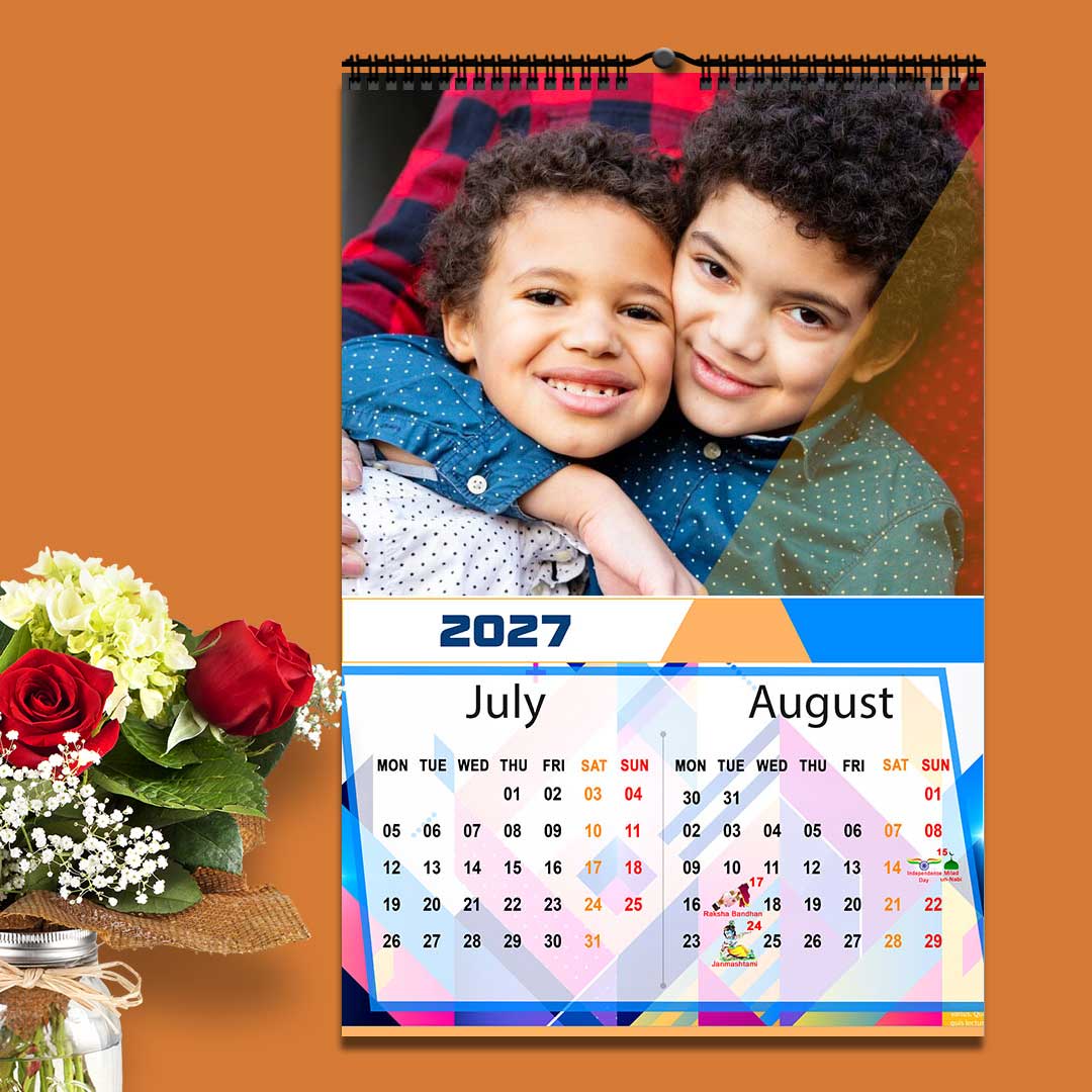 2027 Personalized Wall Calendar | 6 Pages Photo Calendar | 12×18 Inch Design 3 - Image 5