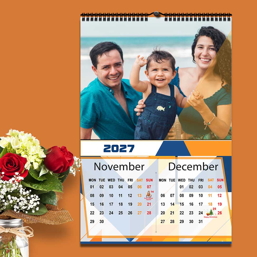 2027 Personalized Wall Calendar | 6 Pages Photo Calendar | 12×18 Inch Design 3 - Image 7