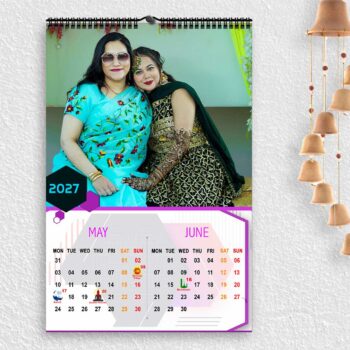 2027 Personalized Wall Calendar | 6 Pages Photo Calendar | 12×18 Inch Design 4 - Image 4