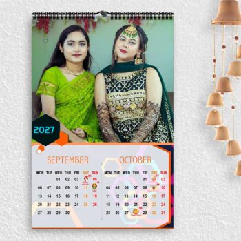 2027 Personalized Wall Calendar | 6 Pages Photo Calendar | 12×18 Inch Design 4 - Image 6