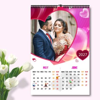 2027 Personalized Wall Calendar | 6 Pages Photo Calendar | 12×18 Inch Design 5 - Image 4