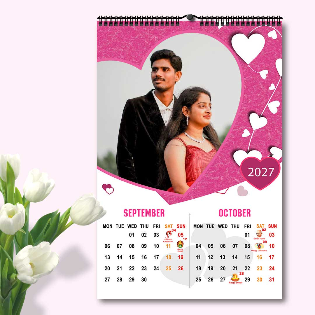 2027 Personalized Wall Calendar | 6 Pages Photo Calendar | 12×18 Inch Design 5 - Image 6