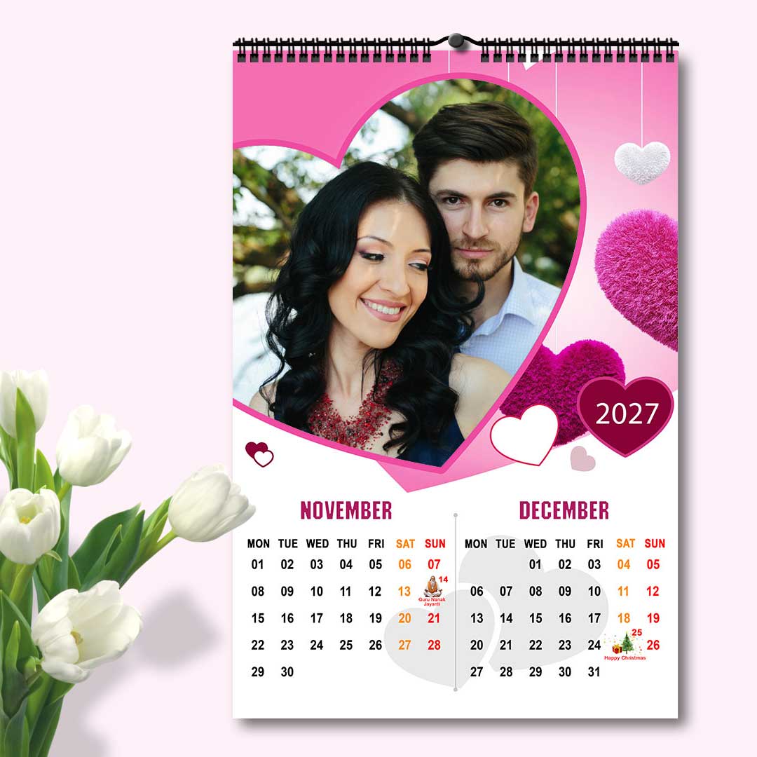 2027 Personalized Wall Calendar | 6 Pages Photo Calendar | 12×18 Inch Design 5 - Image 7
