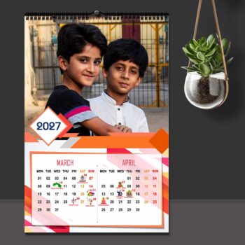2027 Personalized Wall Calendar | 6 Pages Photo Calendar | 12×18 Inch Design 6 - Image 3