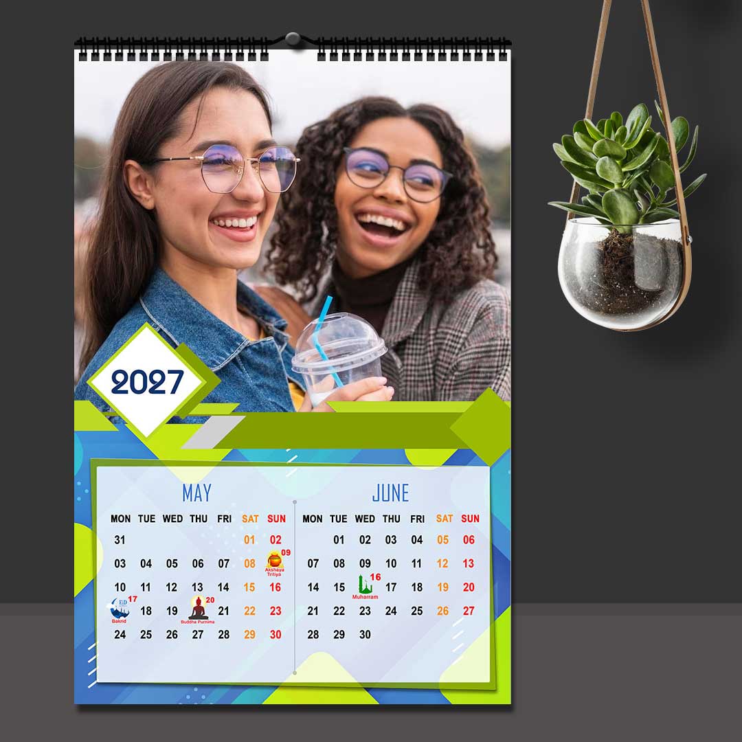 2027 Personalized Wall Calendar | 6 Pages Photo Calendar | 12×18 Inch Design 6 - Image 4