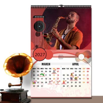 2027 Personalized Wall Calendar | 6 Pages Photo Calendar | 12×18 Inch Design 7 - Image 3