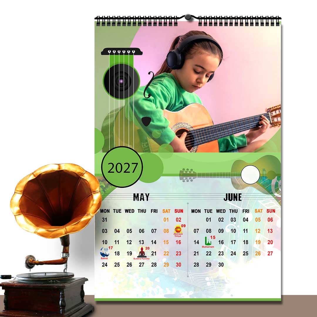 2027 Personalized Wall Calendar | 6 Pages Photo Calendar | 12×18 Inch Design 7 - Image 4