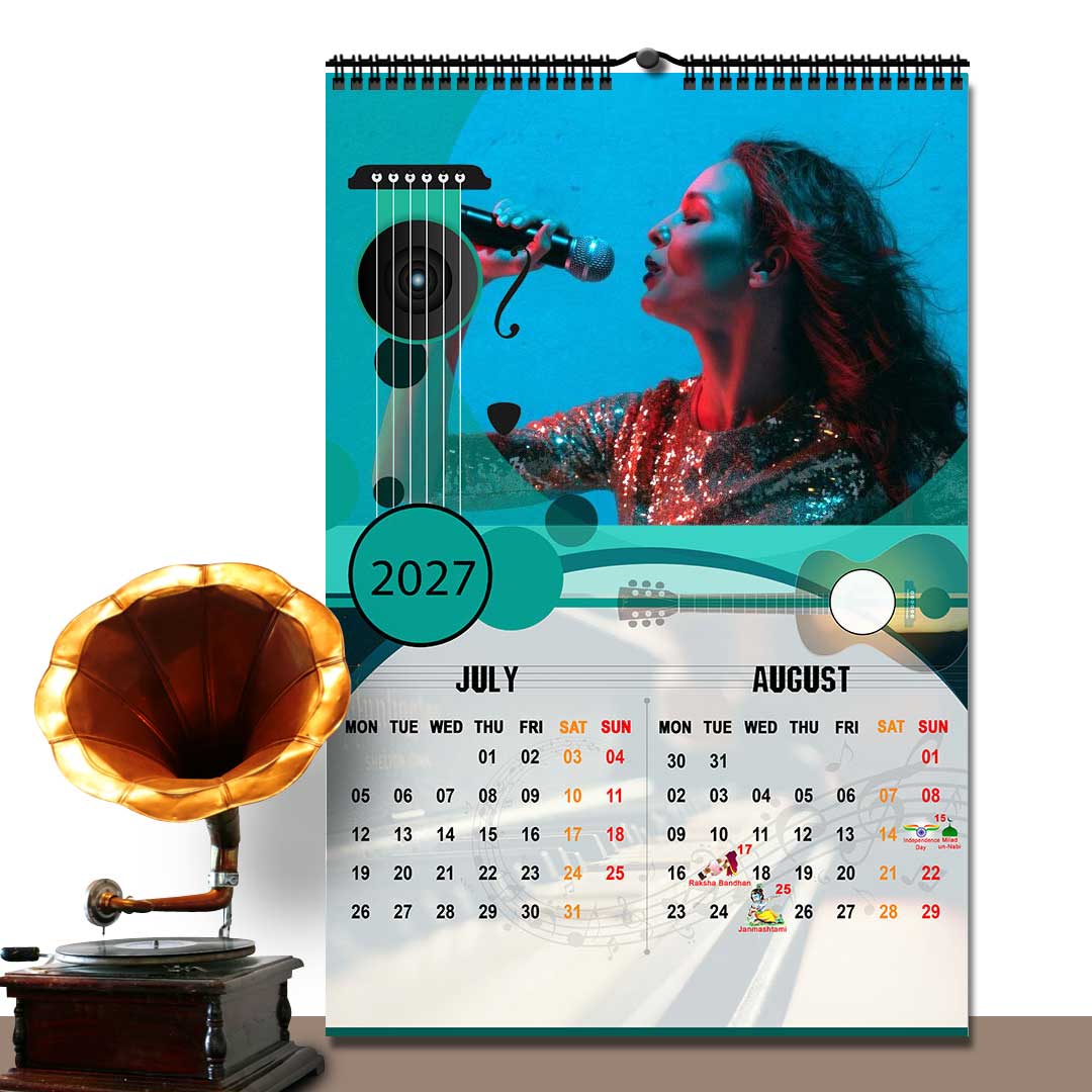 2027 Personalized Wall Calendar | 6 Pages Photo Calendar | 12×18 Inch Design 7 - Image 5