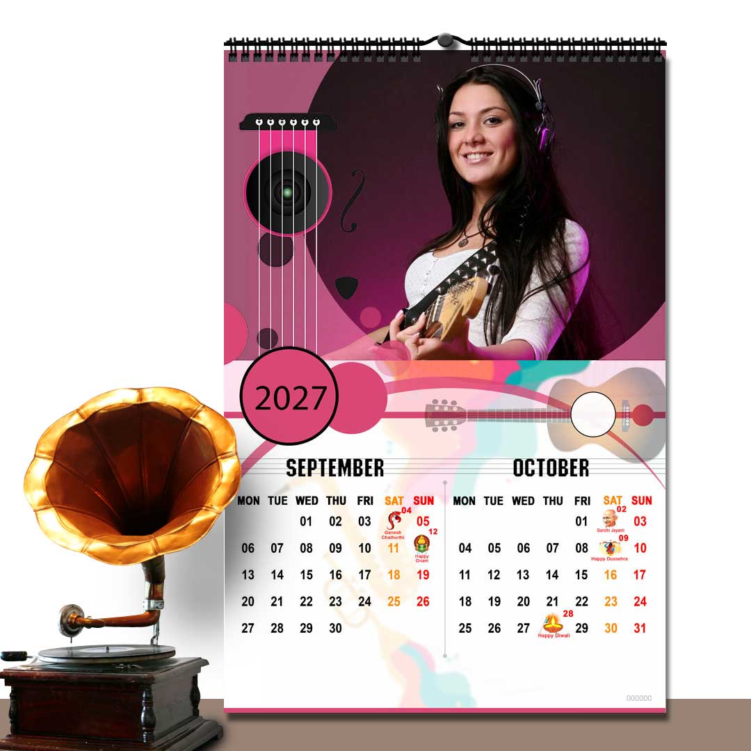 2027 Personalized Wall Calendar | 6 Pages Photo Calendar | 12×18 Inch Design 7 - Image 6