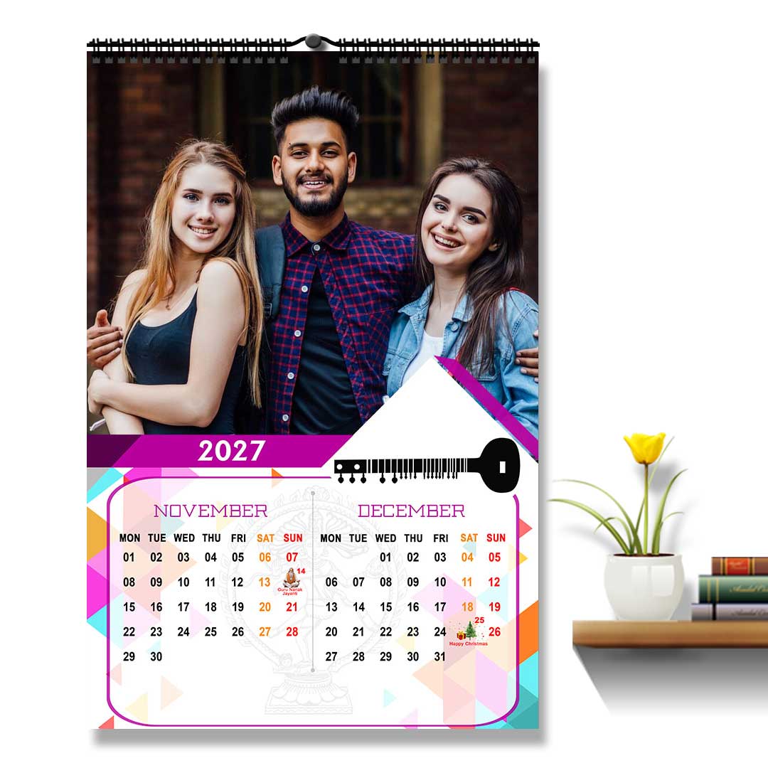 2027 Personalized Wall Calendar | 6 Pages Photo Calendar | 12×18 Inch Design 8 - Image 7