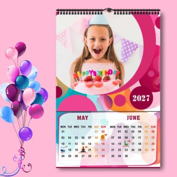2027 Personalized Wall Calendar | 6 Pages Photo Calendar | 12×18 Inch Design 9 - Image 4
