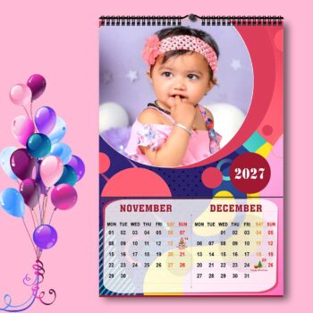 2027 Personalized Wall Calendar | 6 Pages Photo Calendar | 12×18 Inch Design 9 - Image 7