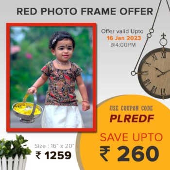 Red photo frame Offer 16 x 20
