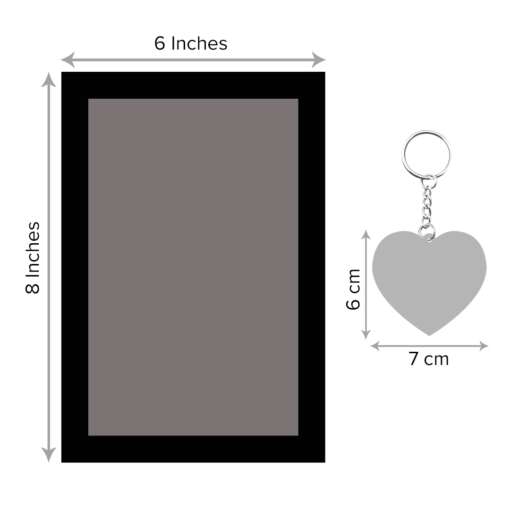 Spotify Photo Frame 8x6 and Heart Keychain | Combo Photo Gift | Pack of 2 3