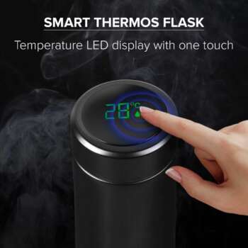 Personalized Temperature Water Bottle |Thermos Flask Stainless Steel | with LED Smart Display 8