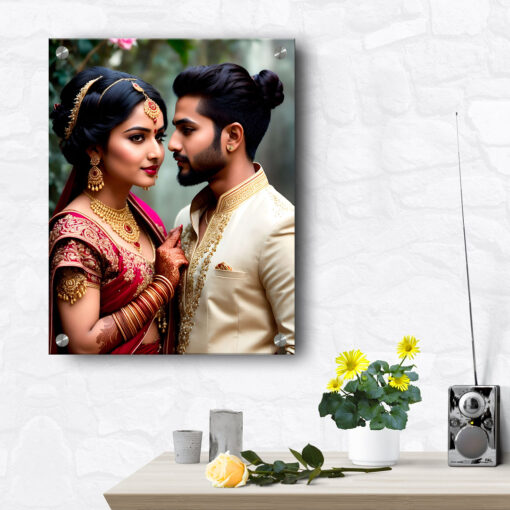 Acrylic Photo Frame | Wall Acrylic Print| Newlywed Gifts | 20x30 inches 2