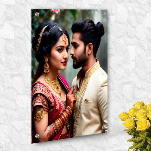 Acrylic Photo Frame | Wall Acrylic Print| Newlywed Gifts | 20x30 inches 1