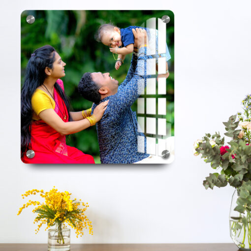 Acrylic Photo Frame |Wall Decor Photo Acrylic Printing | Father's day Best Gifts 36x36 inches 2