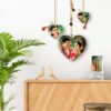 Acrylic Wall Display Frames Heart Shape | Floating Picture Frame | Best Gift for Newly Married Couples Set of 4 3