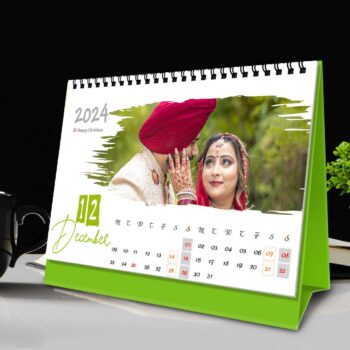 2024 Personalized Desktop Calendar | Table top Photo Calendar | 6 x 4 Inches Horizontal Design 01 28