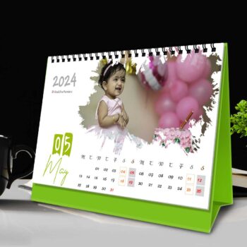 2024 Personalized Desktop Calendar | Table top Photo Calendar | 6 x 4 Inches Horizontal Design 01 21