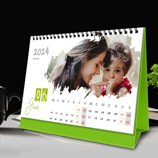 2024 Personalized Desktop Calendar | Table top Photo Calendar | 6 x 4 Inches Horizontal Design 01 8
