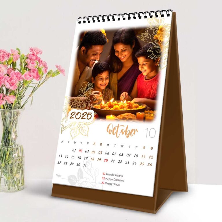 Personalized Desktop Calendar | Table top Photo Calendar | 6 x 4 Inches ...