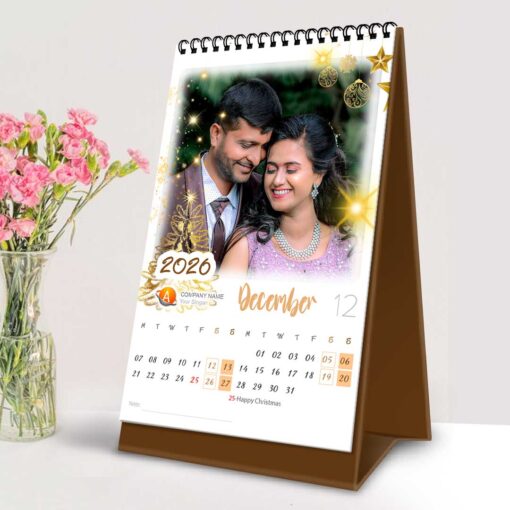 2026 Personalized Desktop Calendar | Table top Photo Calendar | 6 x 4 Inches Vertical Design 01 - Image 15