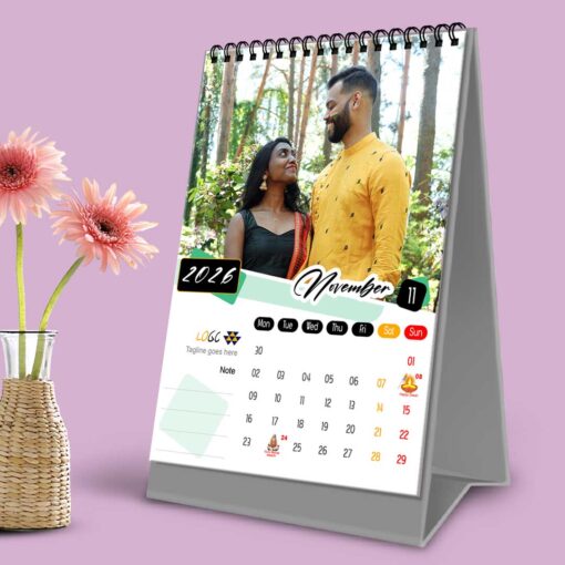 2026 Personalized Desktop Calendar | Table top Photo Calendar | 9 x 6 Inches Vertical Design 01 - Image 13