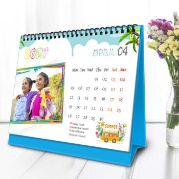 2027 Personalized Desktop Calendar |Table top Photo Calendar | 7 x 5 Inches Horizontal Design 01 - Image 6