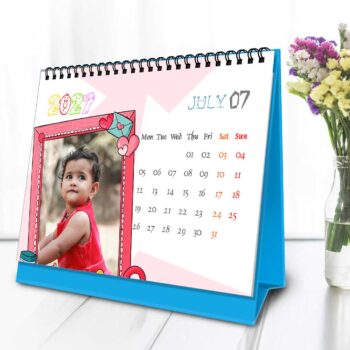 2027 Personalized Desktop Calendar |Table top Photo Calendar | 7 x 5 Inches Horizontal Design 01 - Image 9