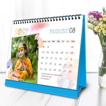 2027 Personalized Desktop Calendar |Table top Photo Calendar | 7 x 5 Inches Horizontal Design 01 - Image 10