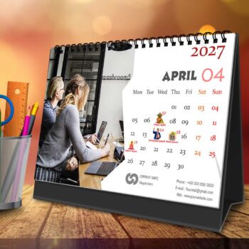 2027 Personalized Desktop Calendar | Table top Photo Calendar | 9 x 6 Inches Horizontal Design 11 - Image 6