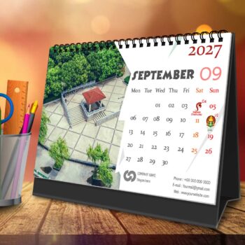 2027 Personalized Desktop Calendar | Table top Photo Calendar | 9 x 6 Inches Horizontal Design 11 - Image 11