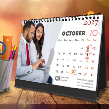 2027 Personalized Desktop Calendar | Table top Photo Calendar | 9 x 6 Inches Horizontal Design 11 - Image 12