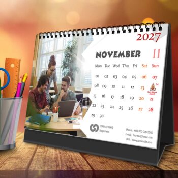 2027 Personalized Desktop Calendar | Table top Photo Calendar | 9 x 6 Inches Horizontal Design 11 - Image 13