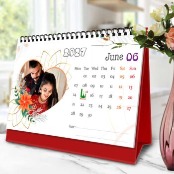 2027 Personalized Desktop Calendar | Table top Photo Calendar | 9 x 6 Inches Horizontal Design 12 - Image 8